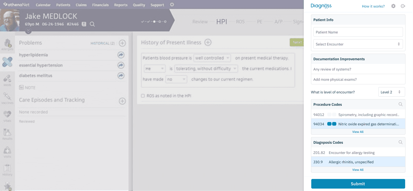 Chrome Extension with Athena Health EHR/EMR system